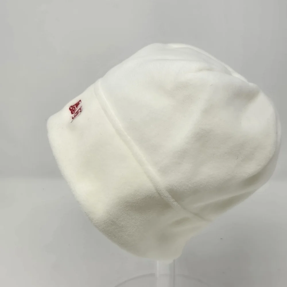 LANDS' END X AGD ALPHA GAMMA DELTA SORORITY CREAM FLEECE BEANIE HAT WOMEN OS